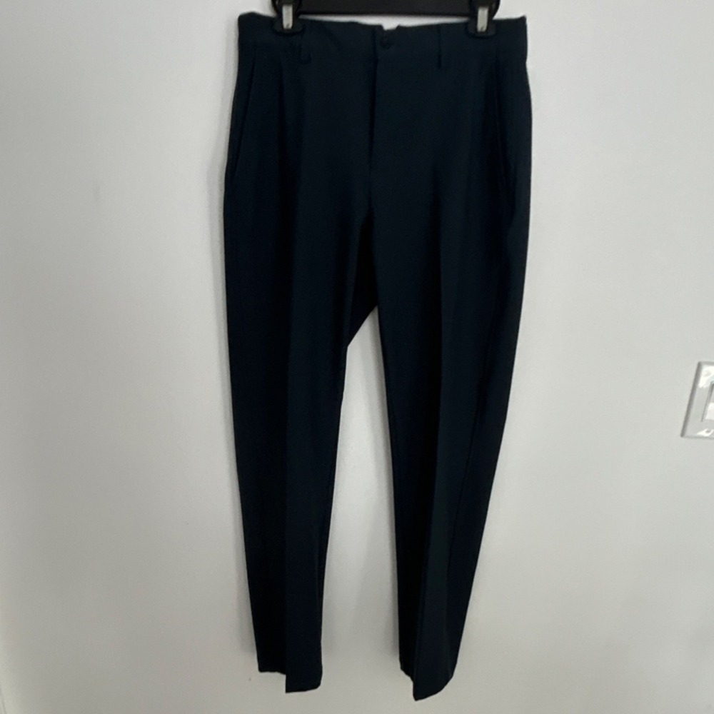 Dunning Navy Golf Khakis‎ Pants 32x30 Regular Fit Polyester Spandex Men's
